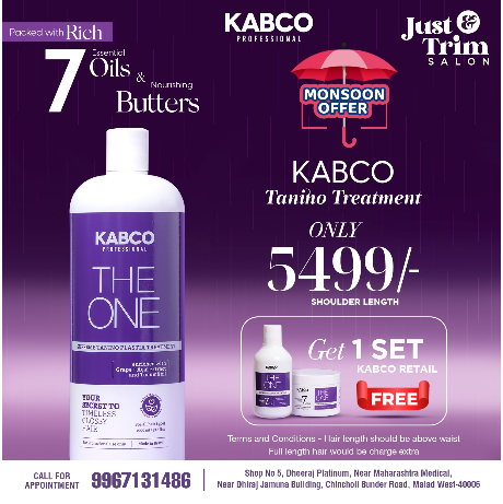 Monsoon Special: KABCO Tanino Treatment @ Rs. 5499/-